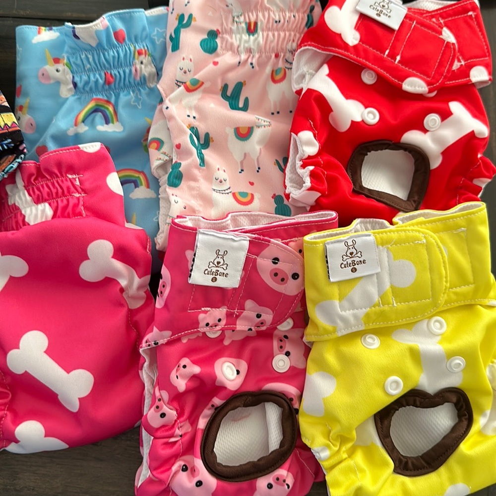 Reusable Female dog diapers $15 for all 9